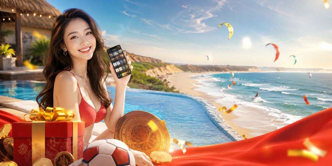 Người dùng truy cập ứng dụng casino trên điện thoại tại bãi biển Mũi Né